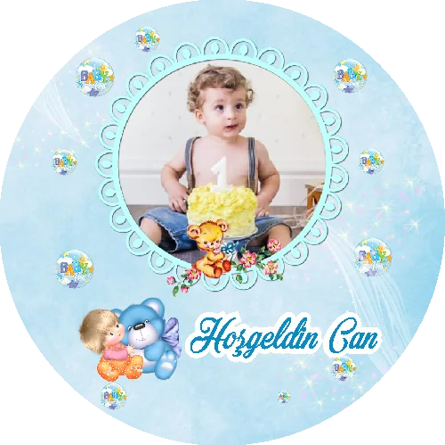 Yenidoğan Temalı Yuvarlak Açacak Magneti